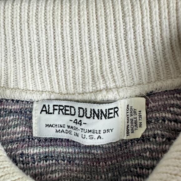 Vintage Alfred Dunner Sweater Womens 44 Aztec Knit Short Sleeve Made USA 90s - Picture 5 of 10